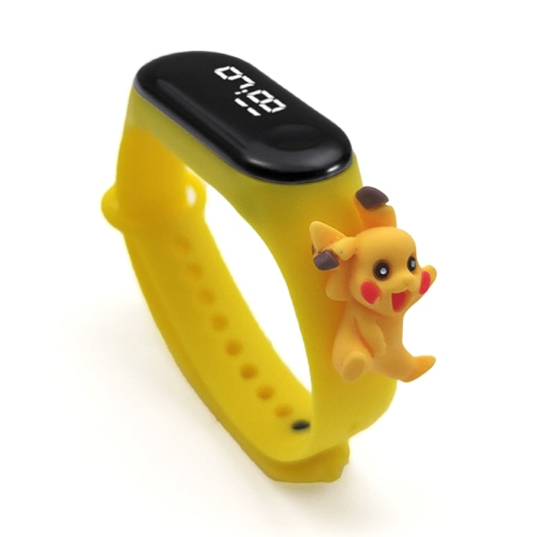 Kid Cartoon Sport LED Digital Watch / Smart Watch / Armbandsur Yellow pikachu