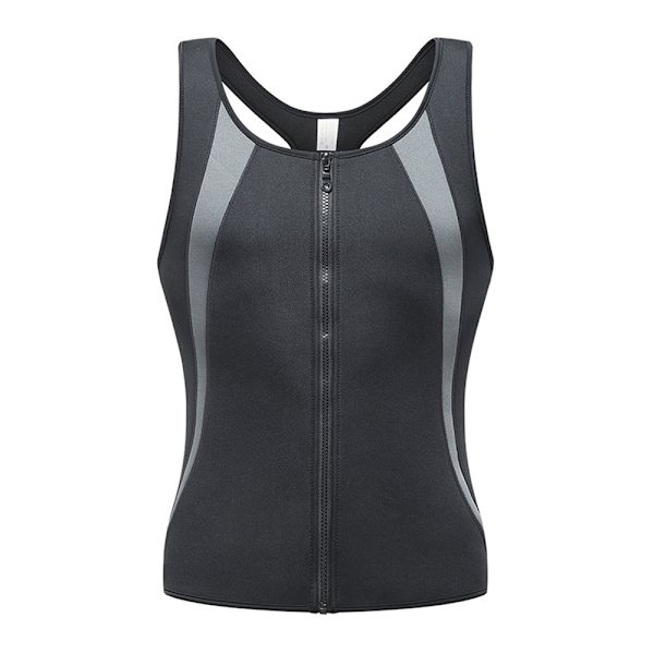 Sportväst för män, Shapewear, Bastudräkt, Midjetränare, Värmeabsorberande Tröja, Formande Väst för Träning, Sport, Slim C 4XL