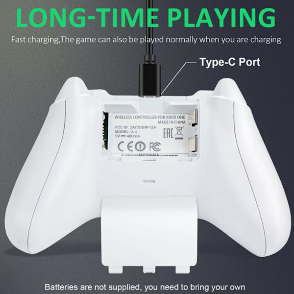 Trådløs controller til Xbox One & Xbox Series X|S PC Windows - Med lydstik White