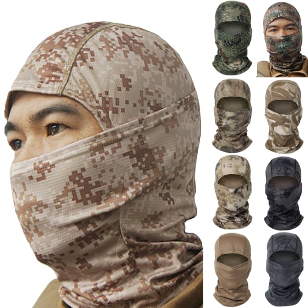 Militär Camouflage Taktisk Jakthuvudmask Utomhus #1