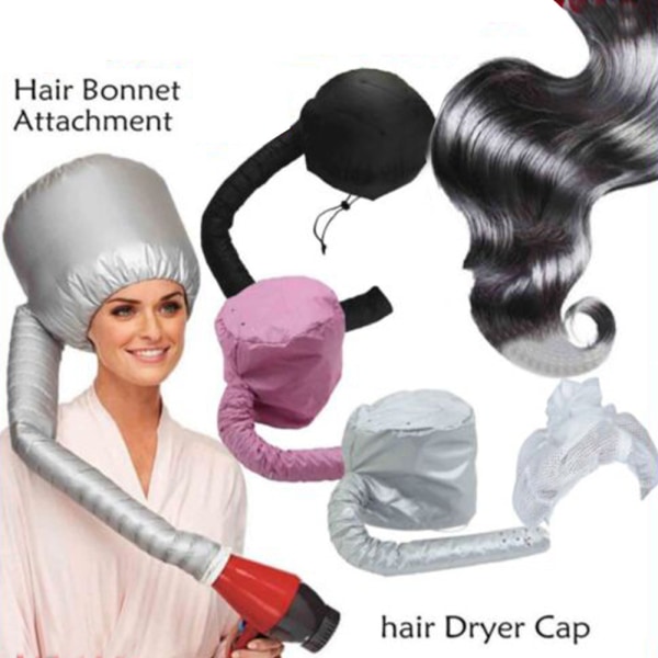 Net Plopping Cap Supplies för kvinnor Torkning lockigt hår Justerbar Net Plopping Bonnet Black
