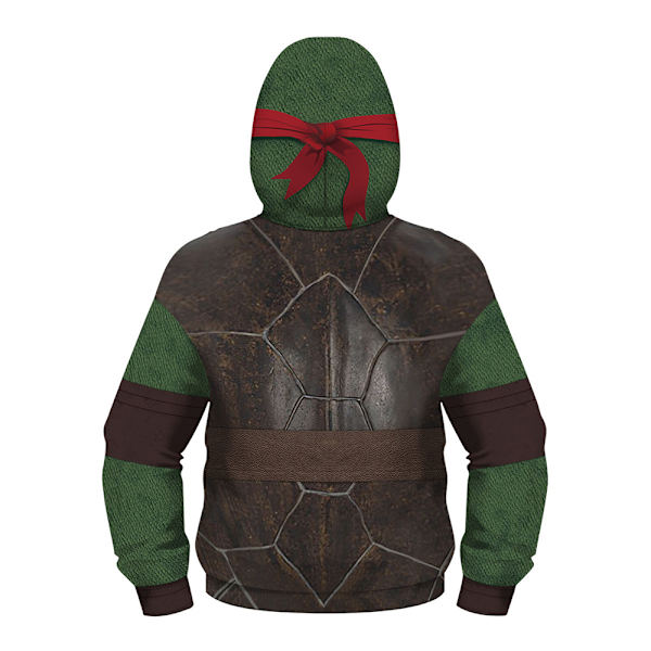 Barn Pojkar Flickor Sköldpadda Cartoon Print Hoodies Rock Casual Hoody Jacka Dragkedja Huvtröja Ytterkläder XS