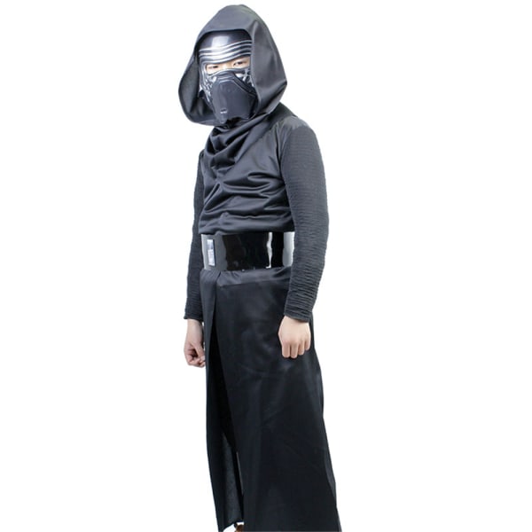 Barnpojkar Kylo Ren Cosplay Kostym Ben Solo Jedi Warrior Festkläder Outfit Set S