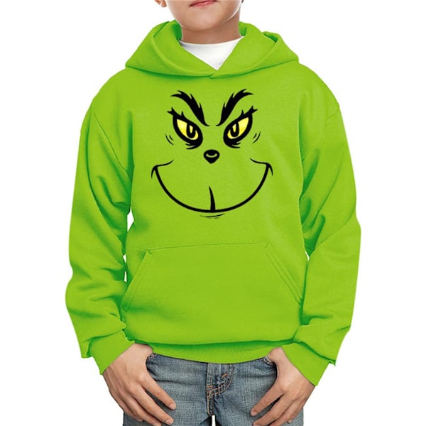 Børneuld Hættetrøje med Lomme Sweatshirt 3-14 År XL