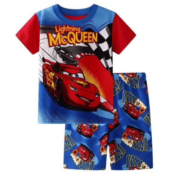 Barn Pojkar Flickor Lingting McQUEEN Car Pyjamas Kortärmad T-shirt Shorts Set Sommar Nattkläder Ålder 4-7 år #2 120cm