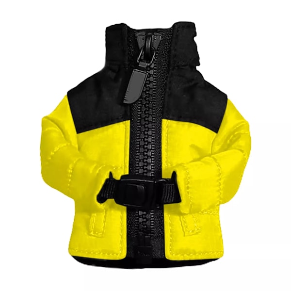 Mini untuvatakki avaimenperä lelut Mini takki riipus avaimenperä Ystävänpäivälahja Yellow