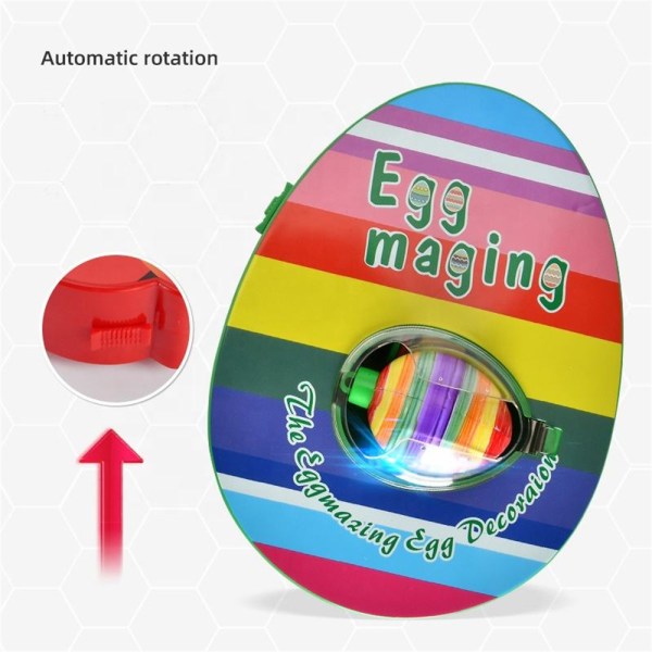Automatisk roterende påskeggedekorasjonsmaskinsett DIY-maling