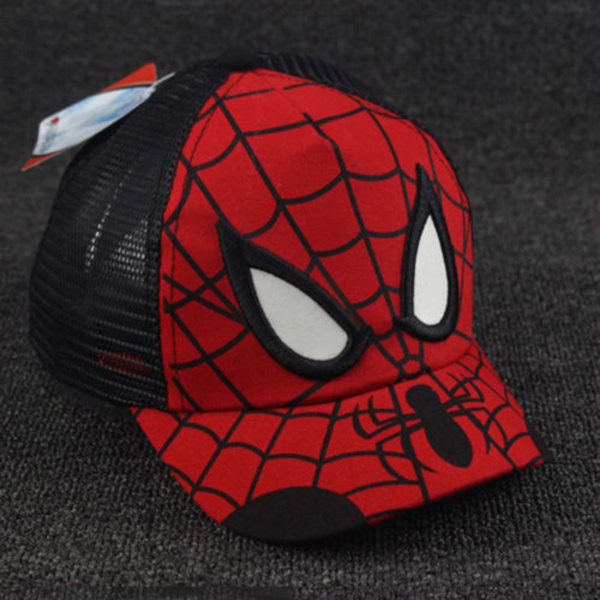 Kids Boy Spiderman Caps Casual Sports Gym Casual Mössor Black