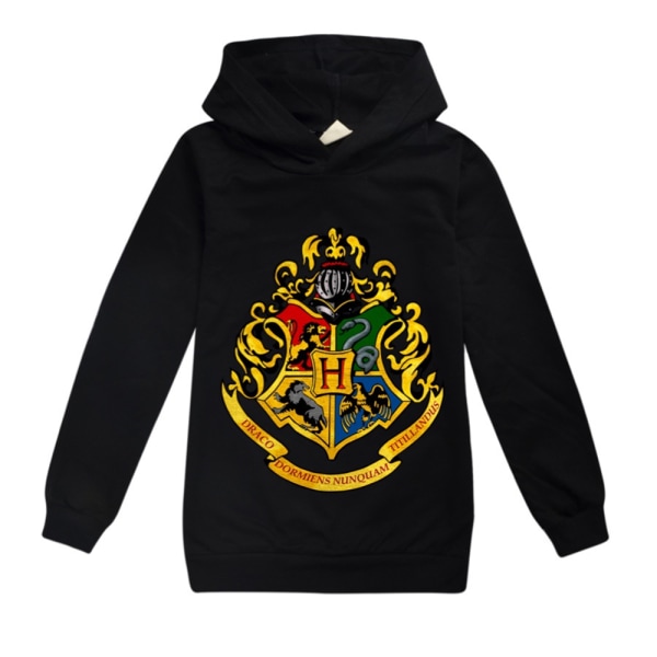 Pojkar Flickor Casual Hoodie Harry Potter Långärmad Topp Present black 140cm