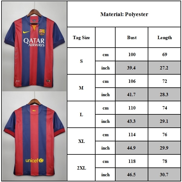 BARCELONA 2014 - 2015 HEMMATRÖJA Fotbollströja 2XL