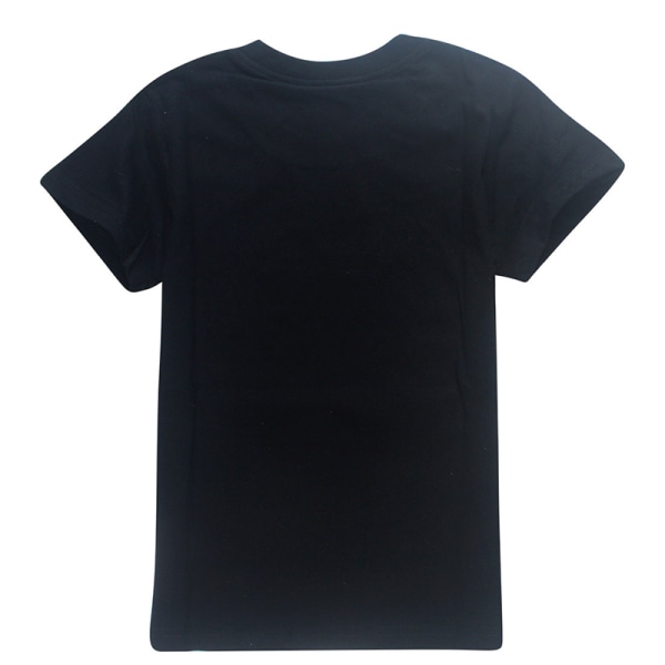 Fortnite barn T-shirt Casual kortärmad julklappar Black Letter 130 cm