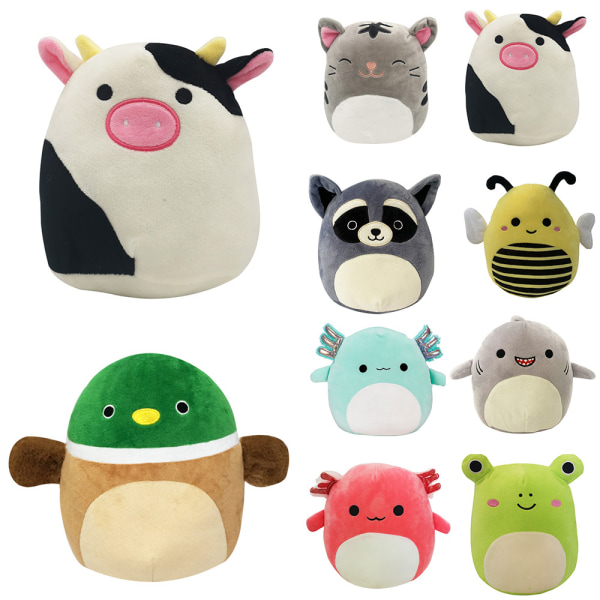 Plush Leksak Babydocka Interaktivt Fyllt Djur Barnpresent Newt Deep Powder