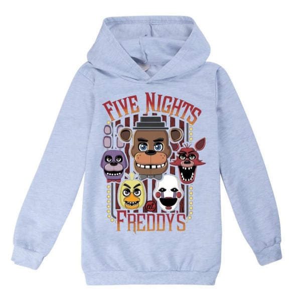 Barnkläder Pojke Fnaf Five Night At Freddy's Sweatshirt Huvtröjor Tecknad Jumper Casual Toppar Grey 150cm