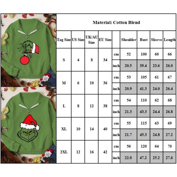 Grinch Jul Dammode Casual Tröja Toppar A S