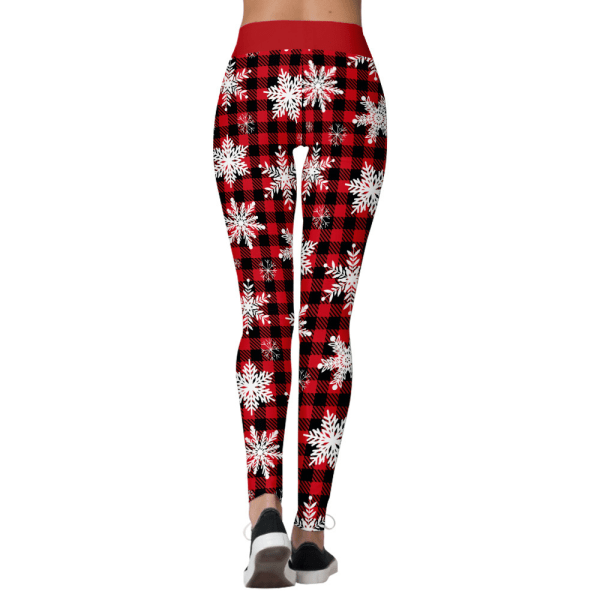 Dam Grinch Hög midja Jul Leggings Yoga Tight Xmas Gift D XL