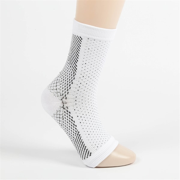 1 Par Plantar Fasciitis Sokker Ankelstøtte Bandasje for Kvinner Menn black L/XL