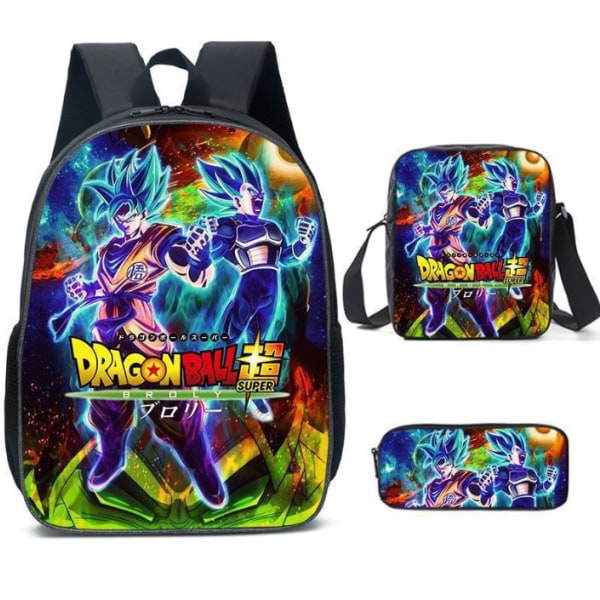 Goku 3 i 1 tecknad ryggsäck med matlåda case set B 7ced | B | Fyndiq