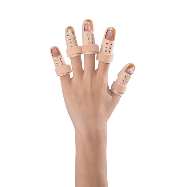 Justerbar Fingerskena Fingerskydd Artrit Smärtlindring #0