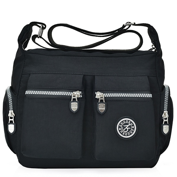 Damväskor Messenger Cross Body Väskor Axelväska Semester Resväska Handväskor Black
