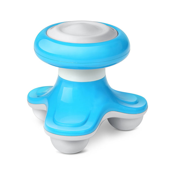 Elektrisk Mini Massager för Nacke, Axlar - Vågrörelse och Vibration för Avkoppling blue
