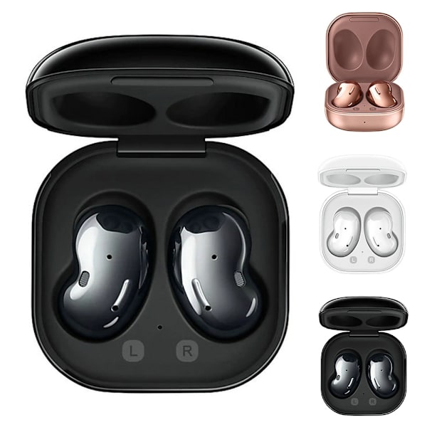 Hörlursfodral Bluetooth-headset för Ga-laxy Buds Live Sm-r180 Trådlösa Hörlurar, för iPhone och Android white