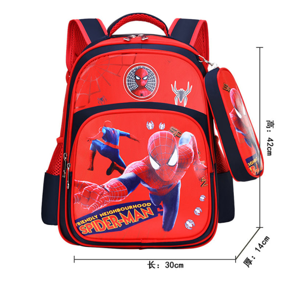 Disney Spiderman Ryggsäck Barn Pojkar Anime Skolväska red