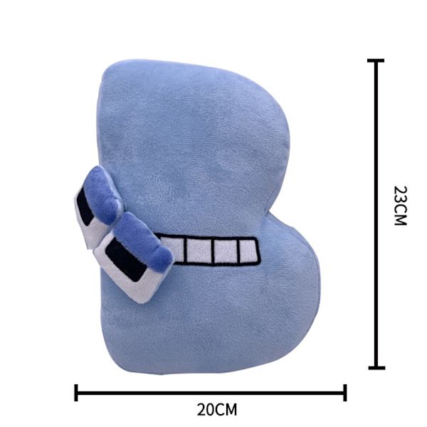 Alphabet Lore Plyschleksak Fylld Plushie Söt Docka Julgåva Barn B