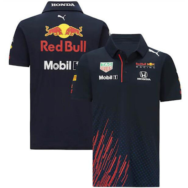 Red Bull Racing Kortärmad F1 Herr Elastan Pikétröja #4 XL