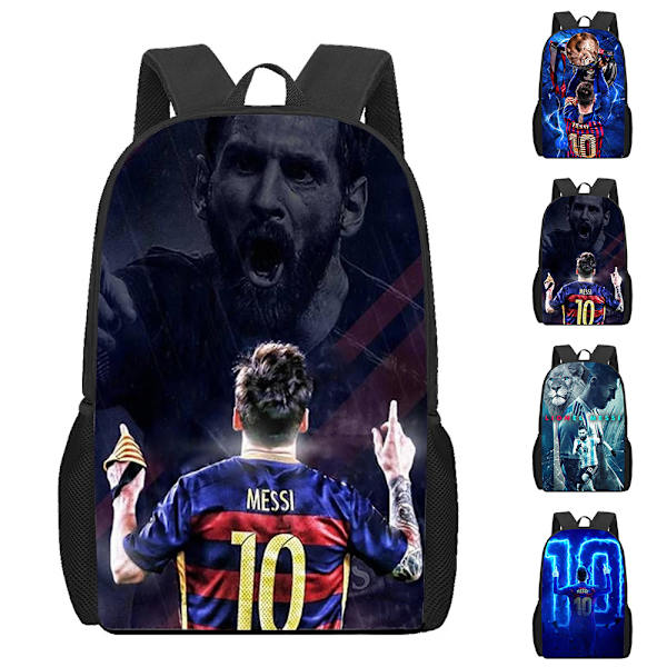 MESSI Reppu Lapsille Pojat Opiskelijoiden Koululaukku Olkalaukut Suuri Matkareppu C 29*16*42cm