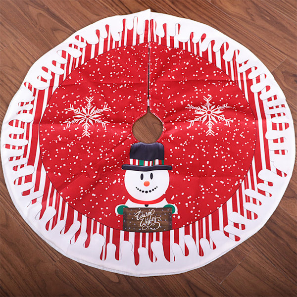 Juletre Skjørt Matte Juletrær Skjørt Julebord Dekor snowman