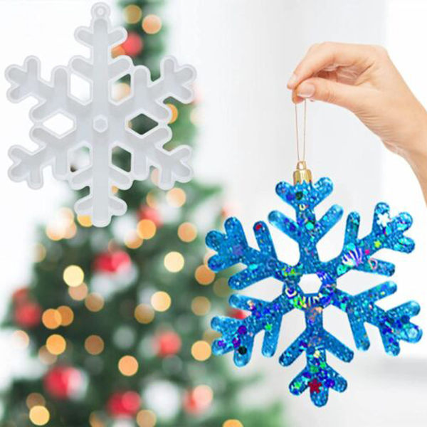 Julgran Snöflinga Silikonform DIY Hantverk Verktyg Present Dekoration