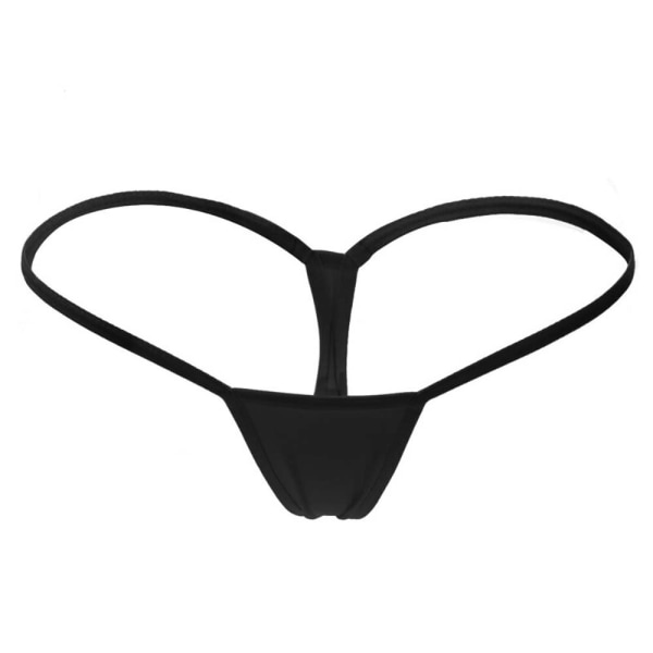 Kvinnors sexiga mini-string Micro G-string underkläder Black L