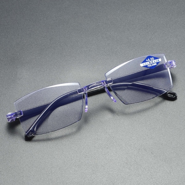 Vik anti-blå Progressive Far / Near Dual-use läsglasögon 100 degrees