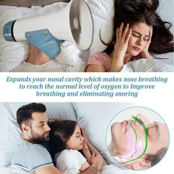 Mini-CPAP Anti Snarking Device Stop Snore Stopper Nose-Machine Red