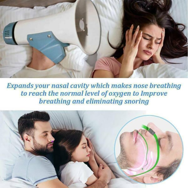 Mini-CPAP Anti Snarking Enhet Stoppa Snarkning Stopp Näsa-Maskin Red