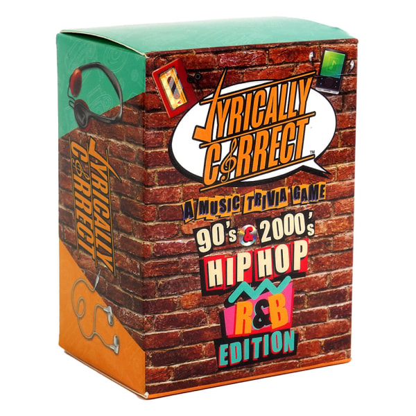Lyriskt korrekt 90- och 2000-tals hiphop- och r&b-musik trivia-partykortspel
