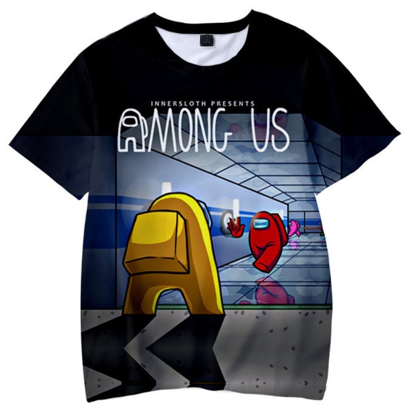 Barn Among us 3D-T-shirt Toppar Pojkar Flickor Tonåring T-shirt B 140cm