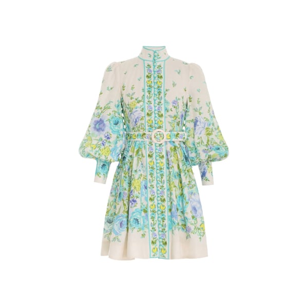 RAIE MINI KJOL MED KNAPPER Green M