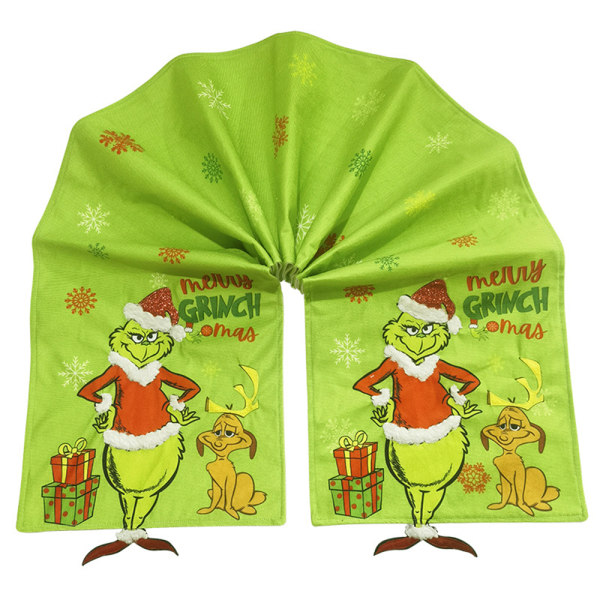 Grinch Juledug Til Camping Vinterferie Jul 185*35cm