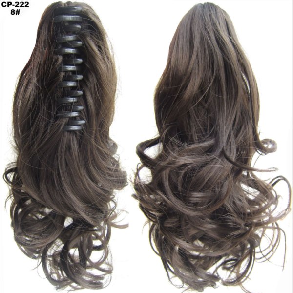 Messy Bun Hair Piece Hair Extension hästsvans peruker 40cm1B#