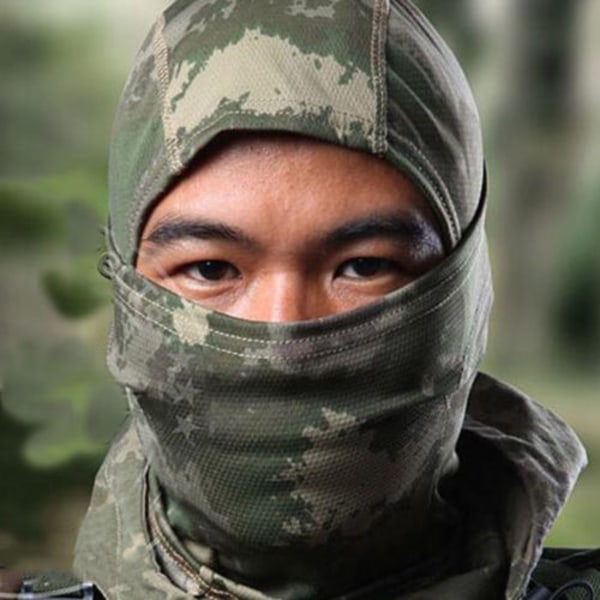 Taktisk Balaclava Camo Mask Halsrör Scarf Utomhusjakt #3