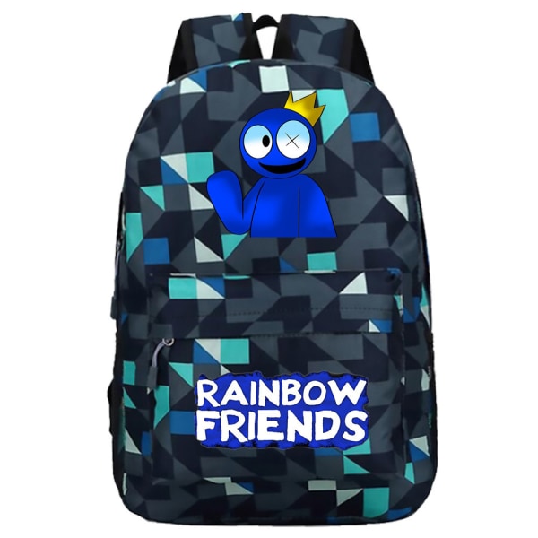 Cartoon Rainbow Friends Ryggsäck ryggsäck Studentväskor för barn C