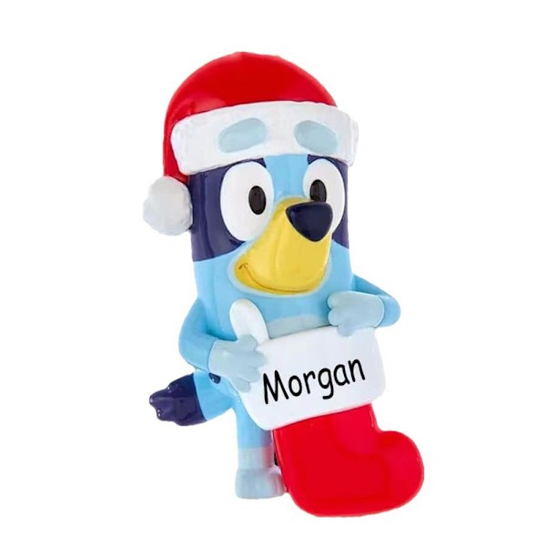 10 st 2D Akryl Söta Cartoon Bluey Hängsmycke Hem Julgran Dekoration, Julgranspynt 10PCS