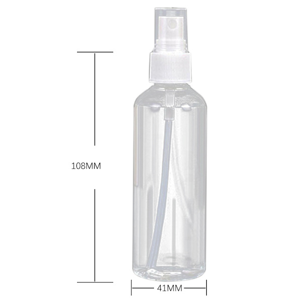 3/6/10/20-pack 100 ml Tom sprayflaska Plast Transparent 3 Pack