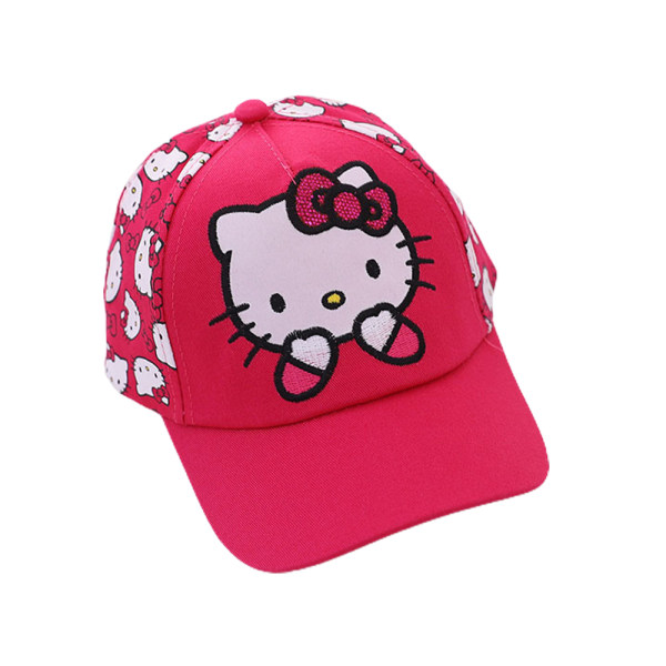 Barnflickor Katt Basebollkeps Justerbar Snapback Solhatt Presenter Rose red-A