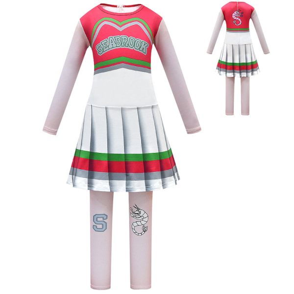 Kids Anime Cosplay Kostym Zombie College 2cos Service Plisserad Costume 140cm