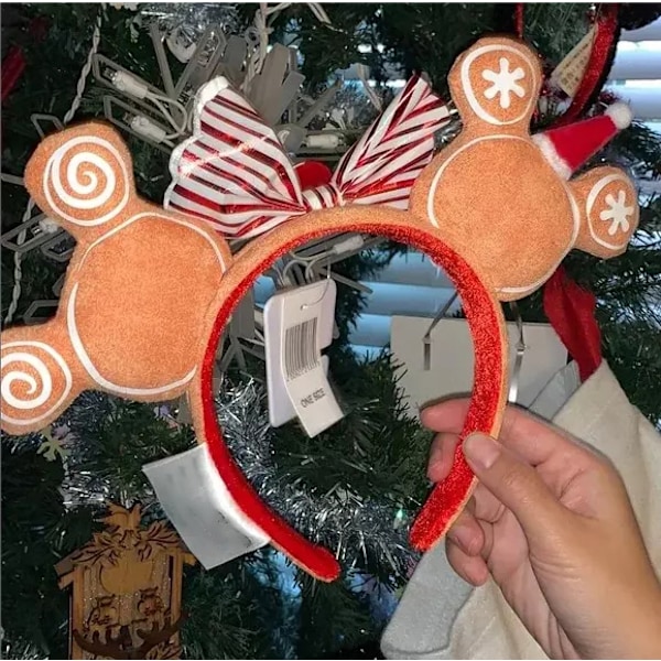 Disney Parks Minnie Mikki Piparkakku Joulu Korvat Panta UUSI