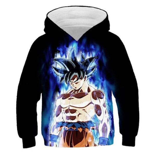 Dragon Ball Børne Hættetrøje Lynlås Jakke Frakke Langærmet Julegave E 140cm
