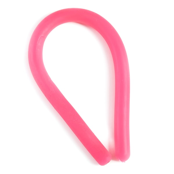 Stretchy Nudelsnöre Neon Kid Barn Fidget Toy Sensorisk leksak Pink 1pcs