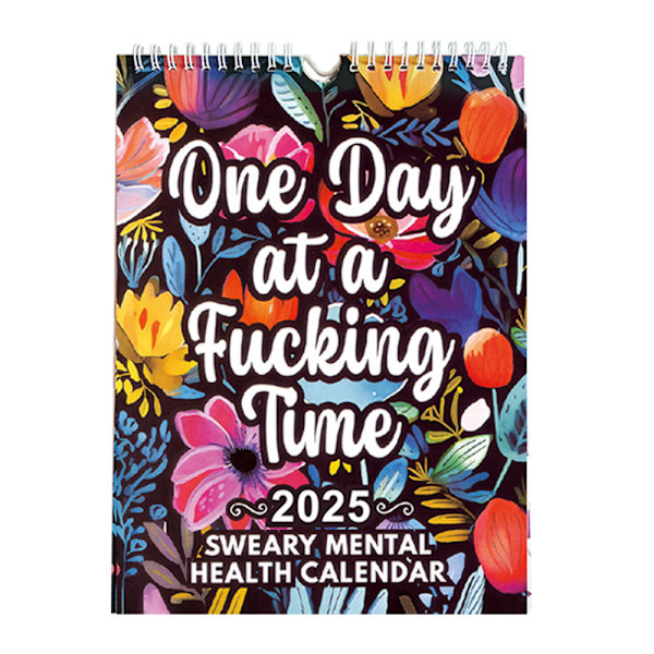 2025 Rolig Mental Hälsa Kalender, En Dag i S*tan Tid Kalender